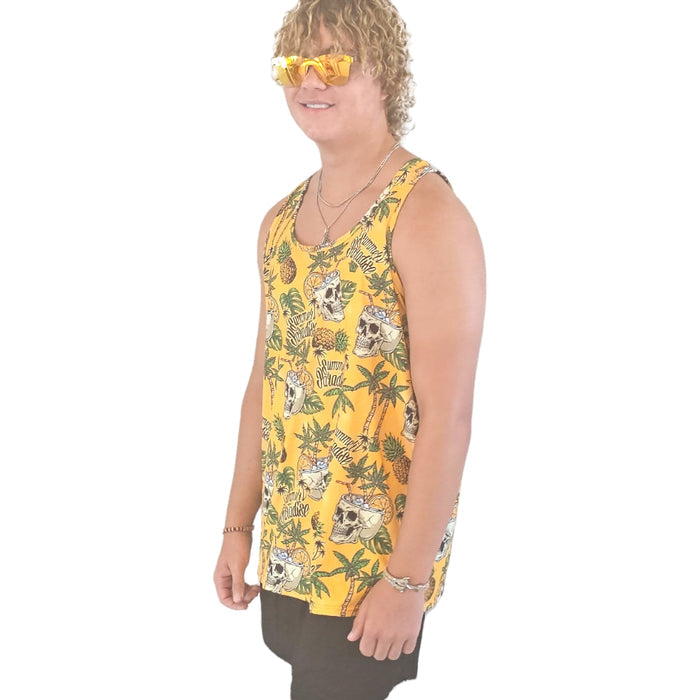 Skull Cup Super Cool Chill Tank Top - YOGAZ