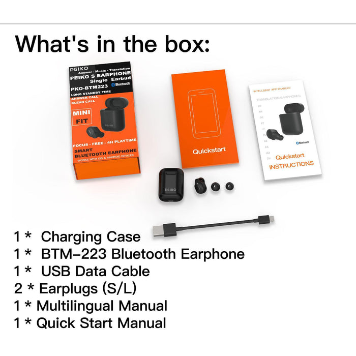 Ecouteurs de traduction Bluetooth intelligent - Camp de Base Farzen