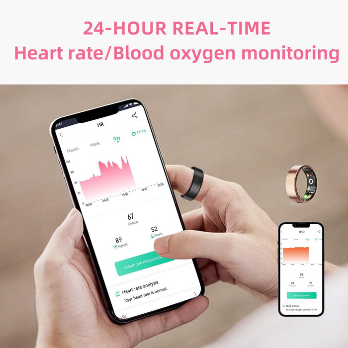 Bague Connectée Santé - Fitness Sommeil IP68 Bluetooth - Camp de Base Farzen