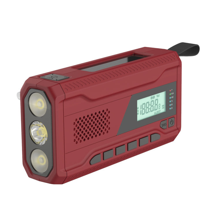 Radio d'Urgence Solaire - Manivelle LED Outdoor Survie - Camp de Base Farzen