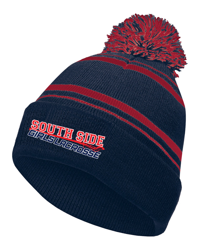 South Side Cyclones Pom Pom hat