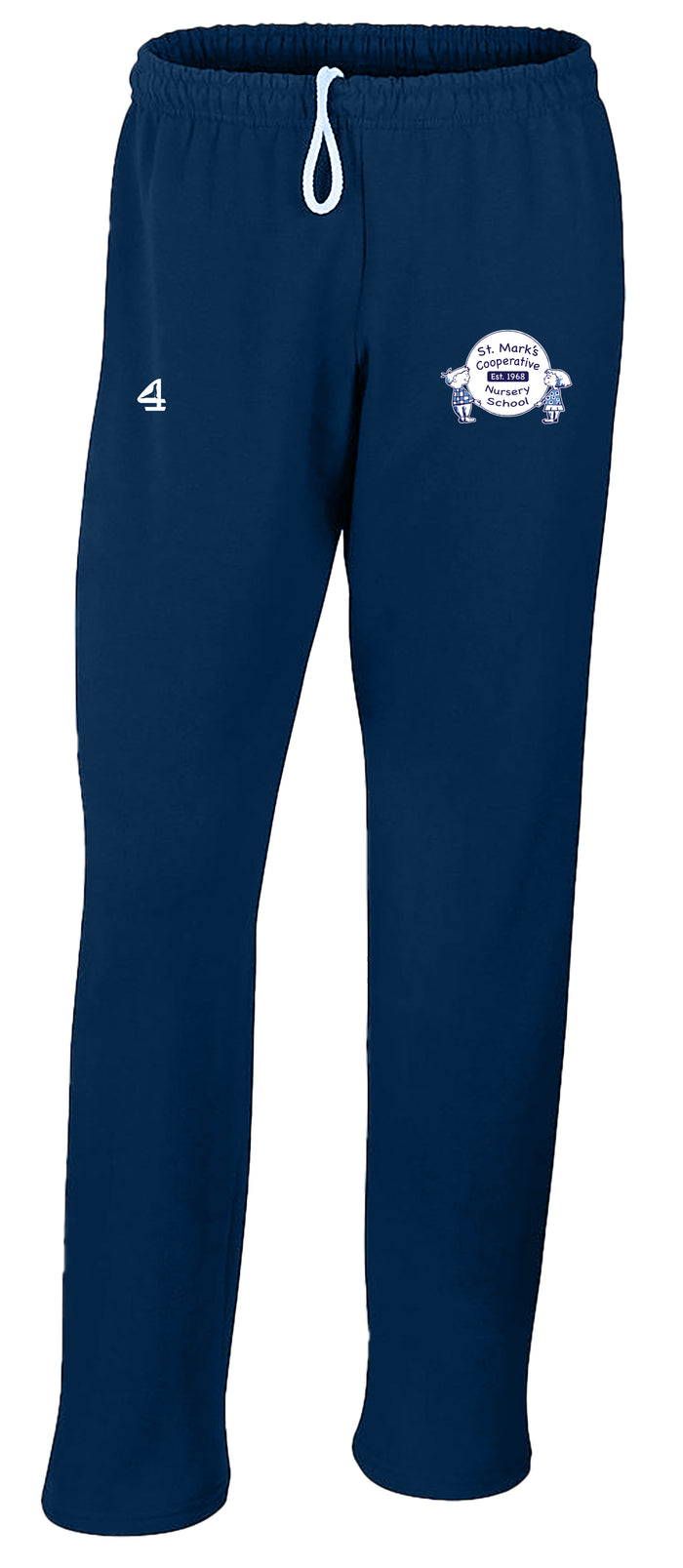St. Mark's Nursery School Open Bottom Sweatpants