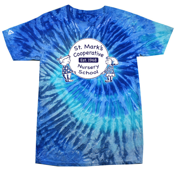St. Mark's Nursery School Toddler Tie-dyed short Sleeve Tshirt