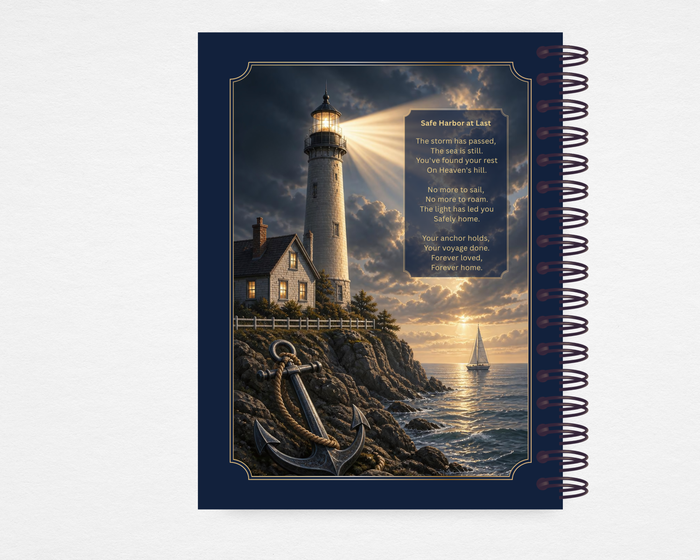 The Keeper's Light Memorial Guest Book Template