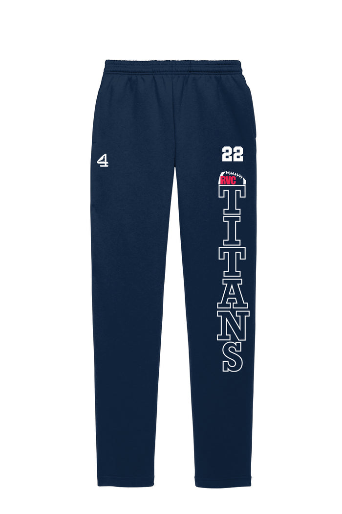 Titans Open Bottom Sweat Pants Youth & Adult Size