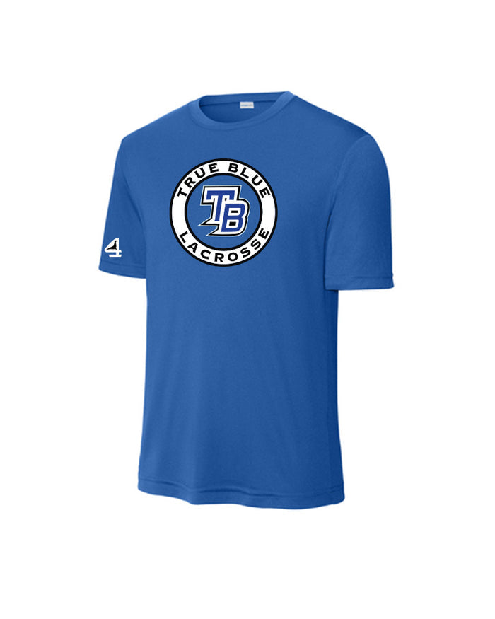 TRUE BLUE Lacrosse Performance Short Sleeve Tee