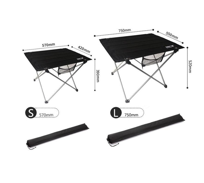 Table Camping Pliante Aluminium Ultra-Légère 800g Portable - Camp de Base Farzen