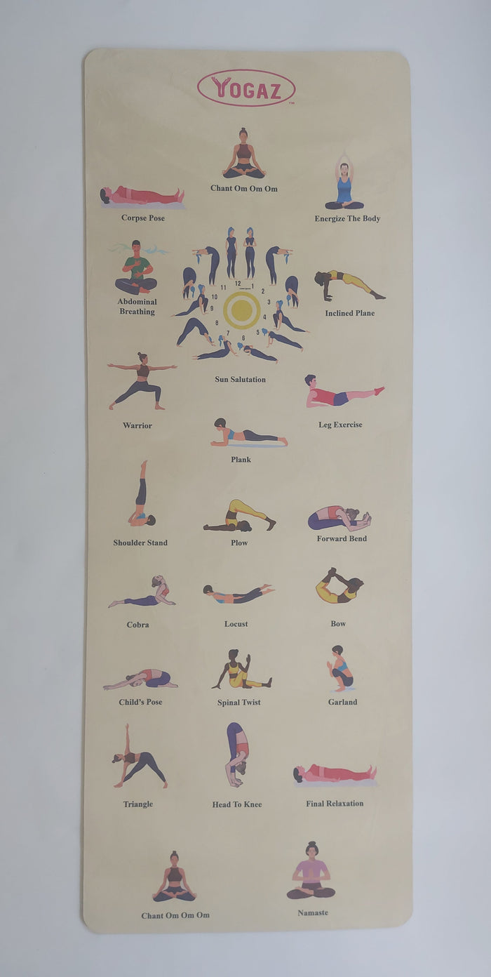 Yoga Mat: 3D Suede Texture, Self-Teaching, Internet Connectivity, Learn Yoga at Home - YOGAZ